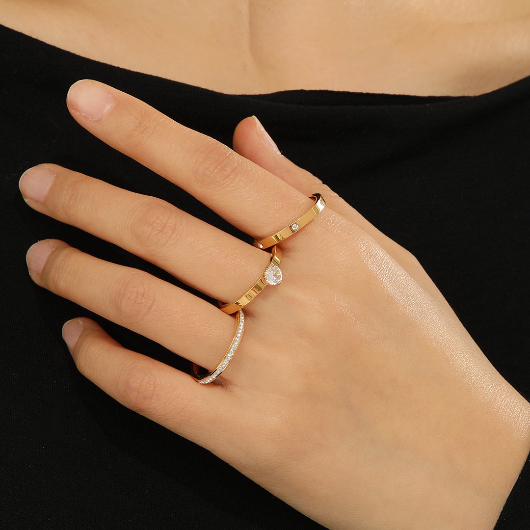 SAUQSTORE® Minimalist Gold Rings