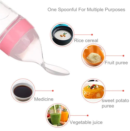 SAUQSTORE® Baby Spoon Feeder | With Fruit Pacifier