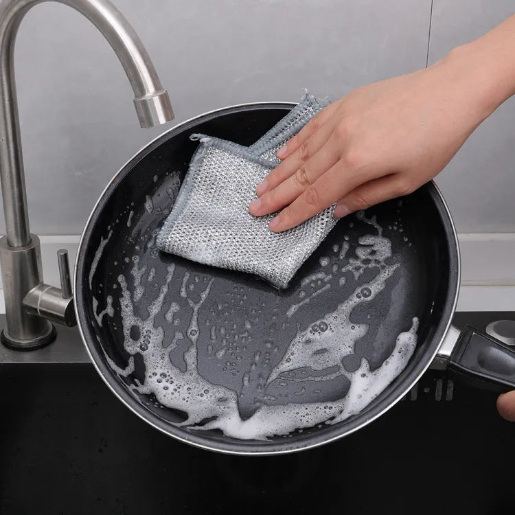 SAUQSTORE® Non Scratch Steel Wire Dishcloth