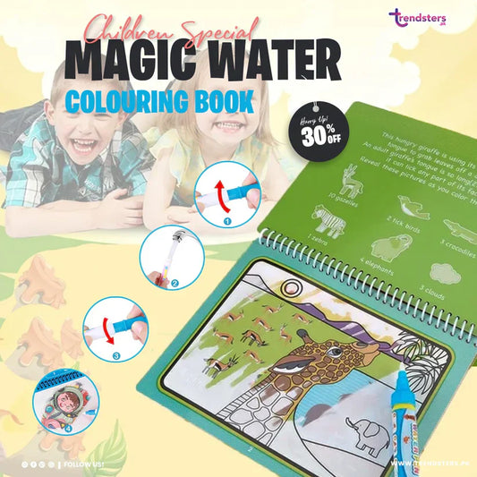 SAUQSTORE® Magic Water Drawing Coloring Book