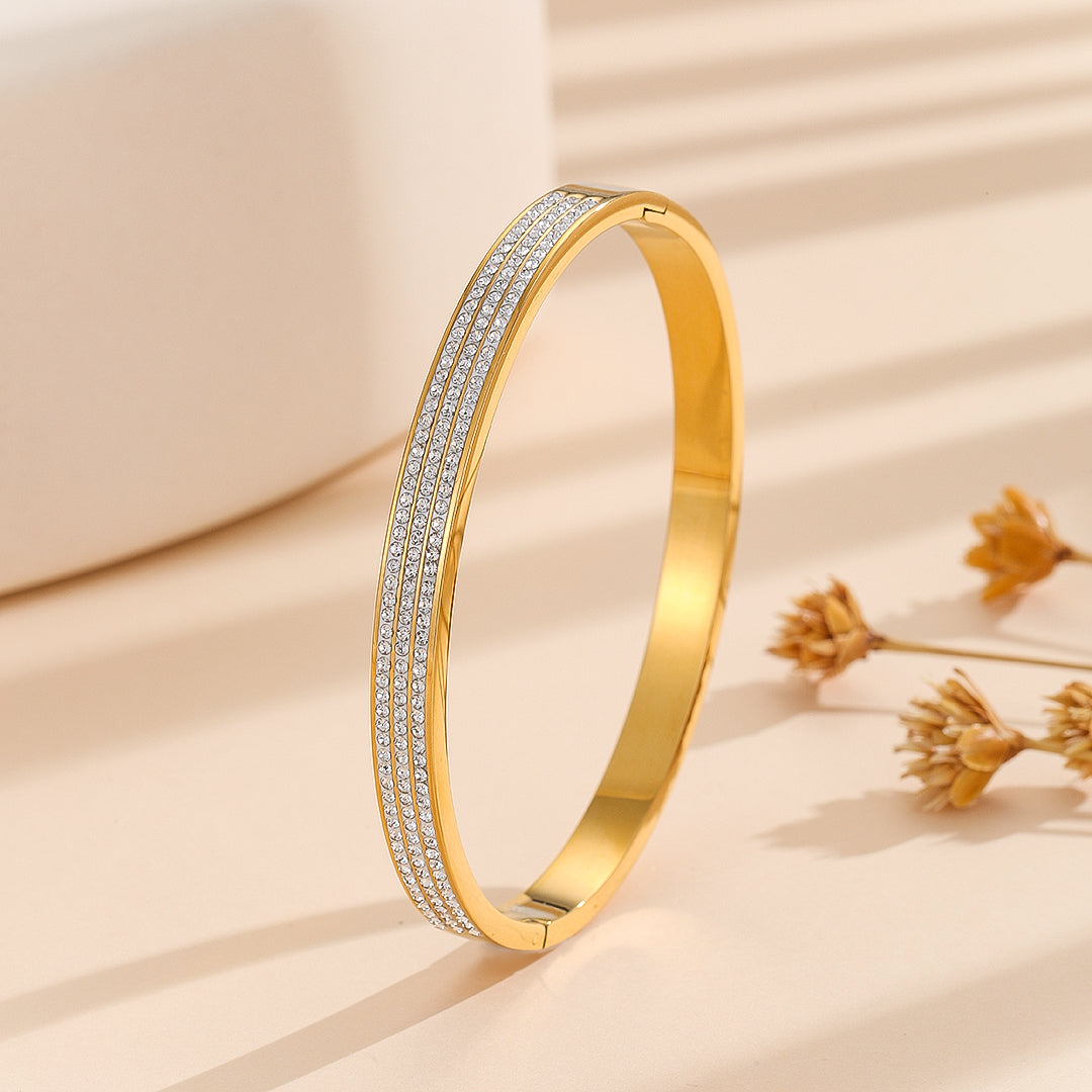 SAUQSTORE® Azure Bliss Diamond Bangle