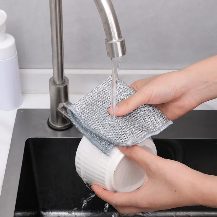 SAUQSTORE® Non Scratch Steel Wire Dishcloth