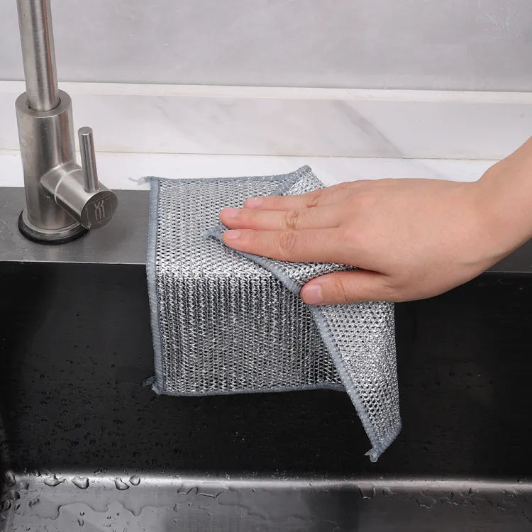 SAUQSTORE® Non Scratch Steel Wire Dishcloth