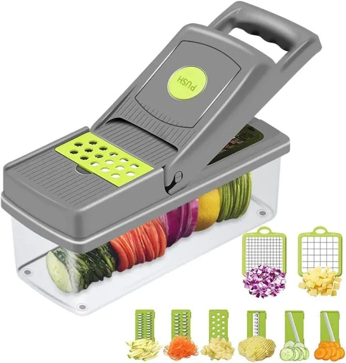 SAUQSTORE® Vegetable and fruit cutter nicer dicer all in one