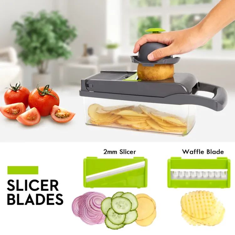 SAUQSTORE® Vegetable and fruit cutter nicer dicer all in one