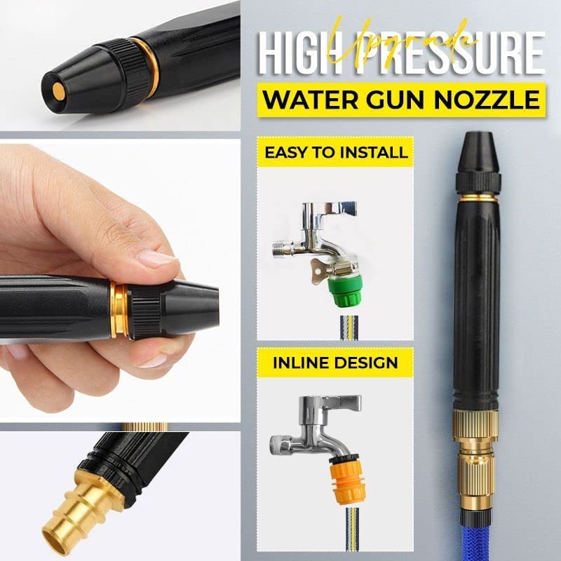 SAUQSTORE® Metal Body Black Nozzle - Cleans Effortlessly