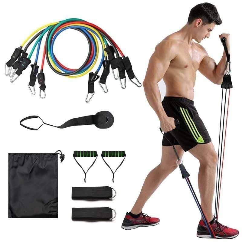 SAUQSTORE® Power Exercise Resistance Band Set 5 In 1