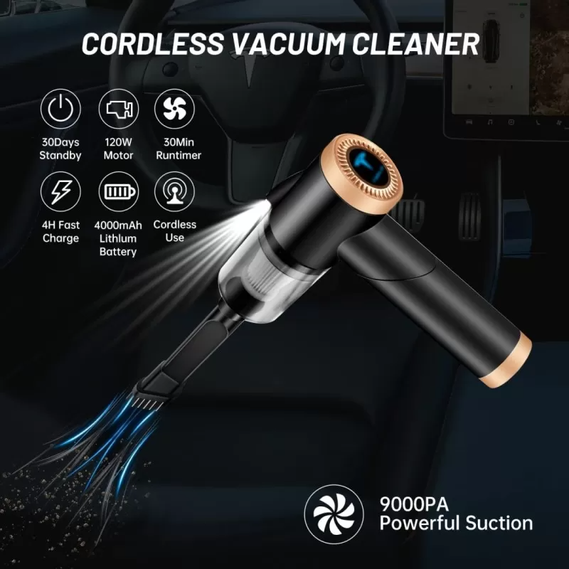 SAUQSTORE® multifunctional 3 in 1 Mini Handheld Car Vacuum Cleaner