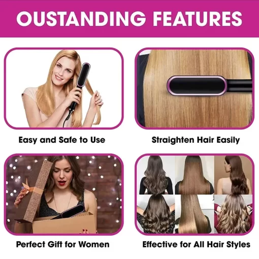 SAUQSTORE® 2-in-1 HAIR STRAIGHTENER COMB