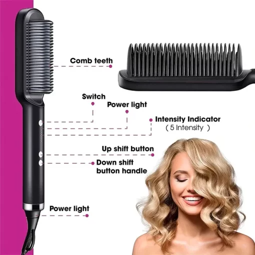 SAUQSTORE® 2-in-1 HAIR STRAIGHTENER COMB