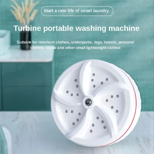 SAUQSTORE® 3 In 1 Mini Washing Machine Portable Rotating washer