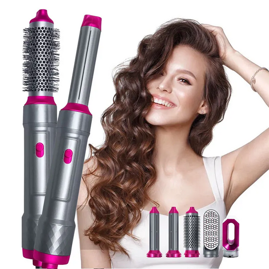 SAUQSTORE® 5 In 1 Hair Dryer Straightener And Curler