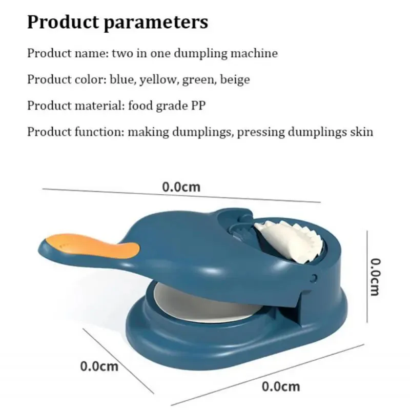 SAUQSTORE® 2 In 1 Efficient Dumpling Maker Manual Dough Presser