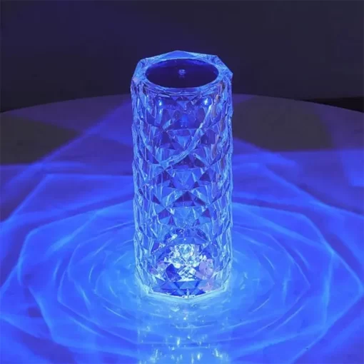 SAUQSTORE® Crystal Lamp Diamond Light Projector 16 Colors Touch & Remote Control