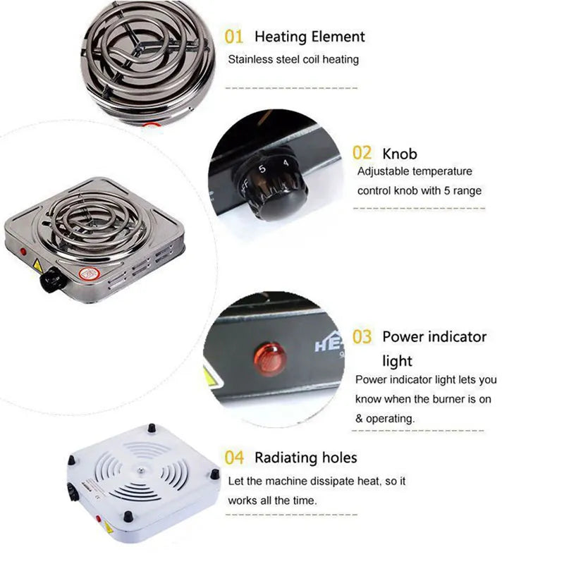 SAUQSTORE® Mini Electric Stove