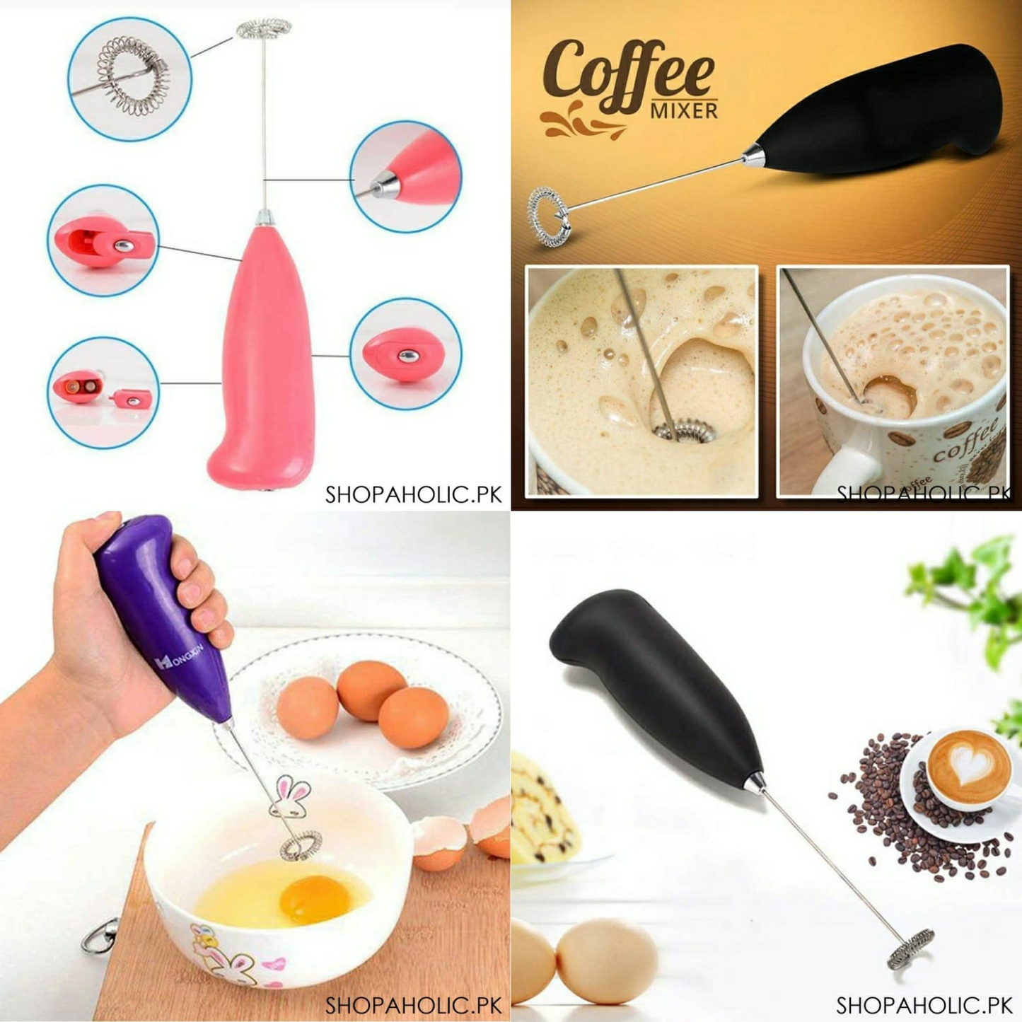 SAUQSTORE® Electric Mini Whisk Mixer Foamer