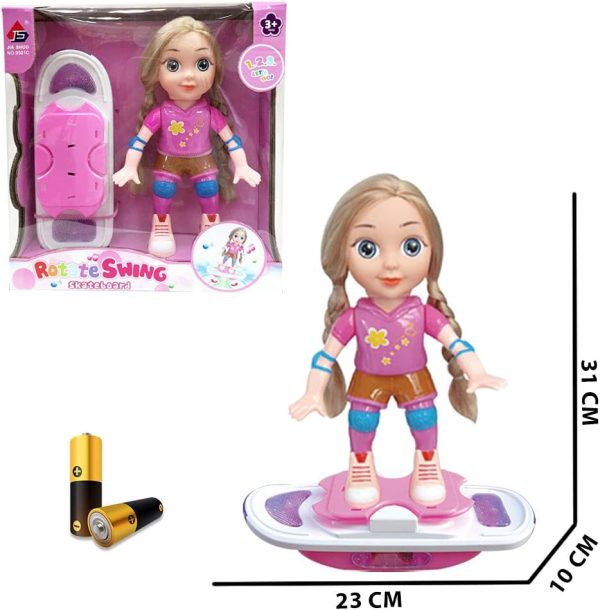 SAUQSTORE®Magical Cute Purple Doll &amp; Brown Hair