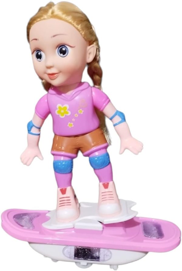 SAUQSTORE®Magical Cute Purple Doll &amp; Brown Hair