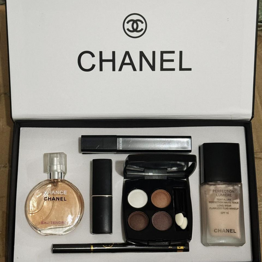 SAUQSTORE®  Chanel 5 In 1 Gift Set Makeup Perfume Box