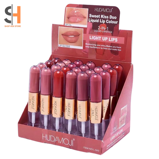 SAUQSTORE® Hudamoji Sweet Kiss Duo Liquid Lip